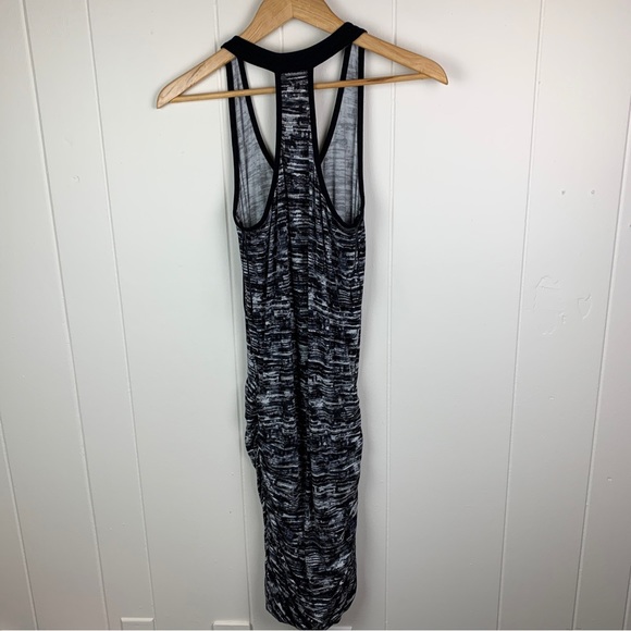 Athleta Racerback Ruched Asphalt Print Tee Dress Women’s Small - Picture 4 of 5